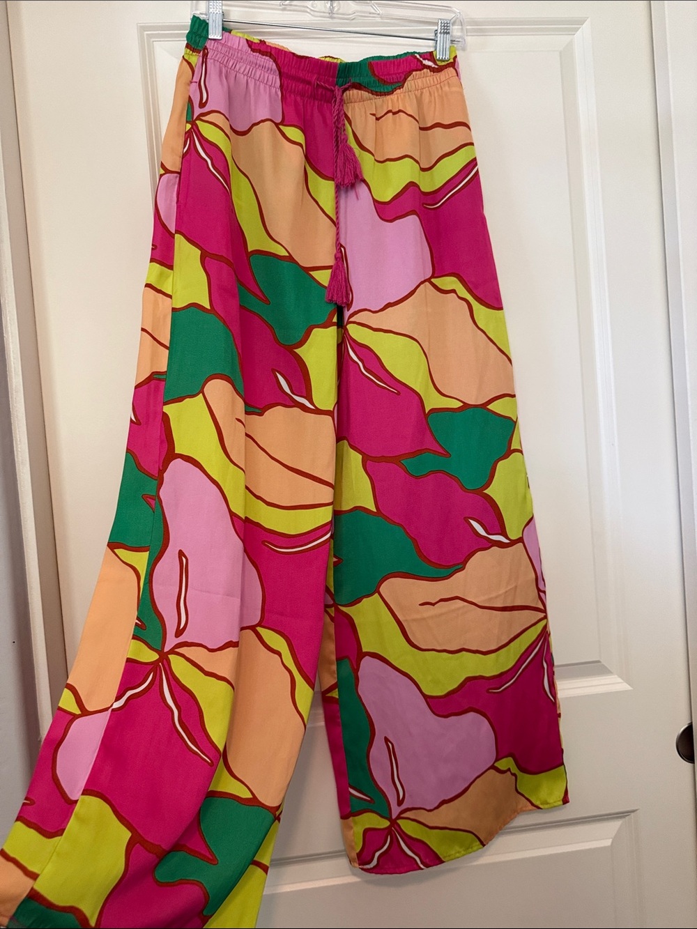 C&C California Wide Leg Pants in Hot Pink, Green, Peach, Lime